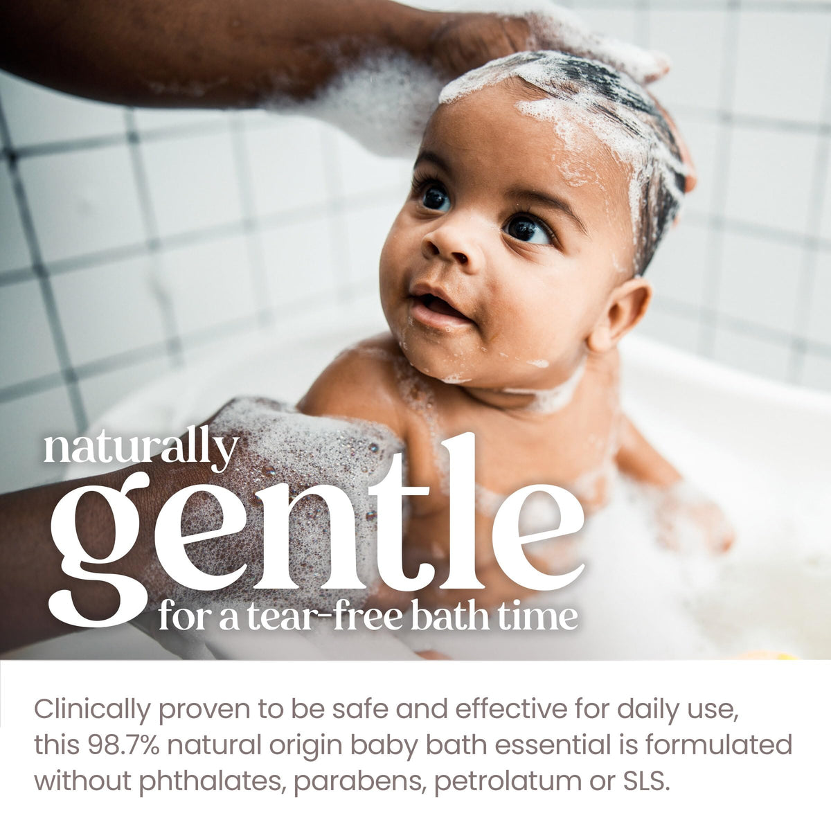 Burt's Bees product back label with safety and ingredient highlights