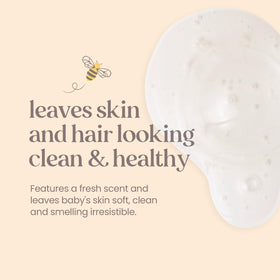 Burt's Bees creamy foam texture close-up illustrating gentle lather