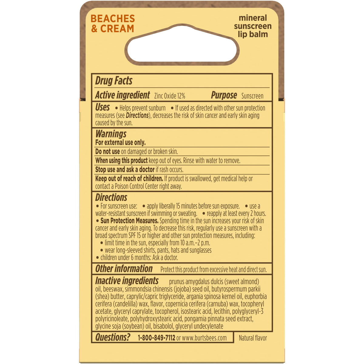 Burt's Bees balm with water droplets showing up to 80 minutes water resistance