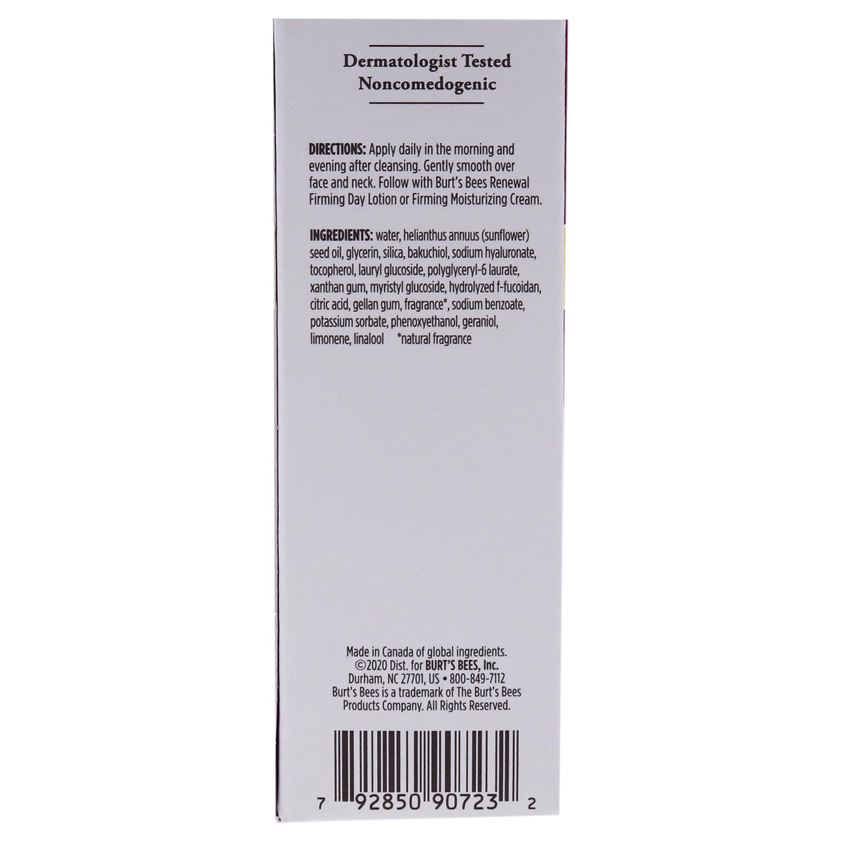 Burt's Bees bottle on morning shelf setting showing daily routine use
