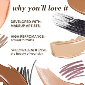 Burt's Bees cedar wood pencil detail highlighting natural wood and eco sourcing benefit