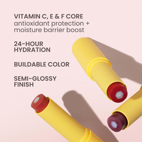 Burt's Bees open balm twist-up showing easy direct application benefit