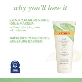 Burt's Bees tube cap dispensing cleanser showing easy controlled application
