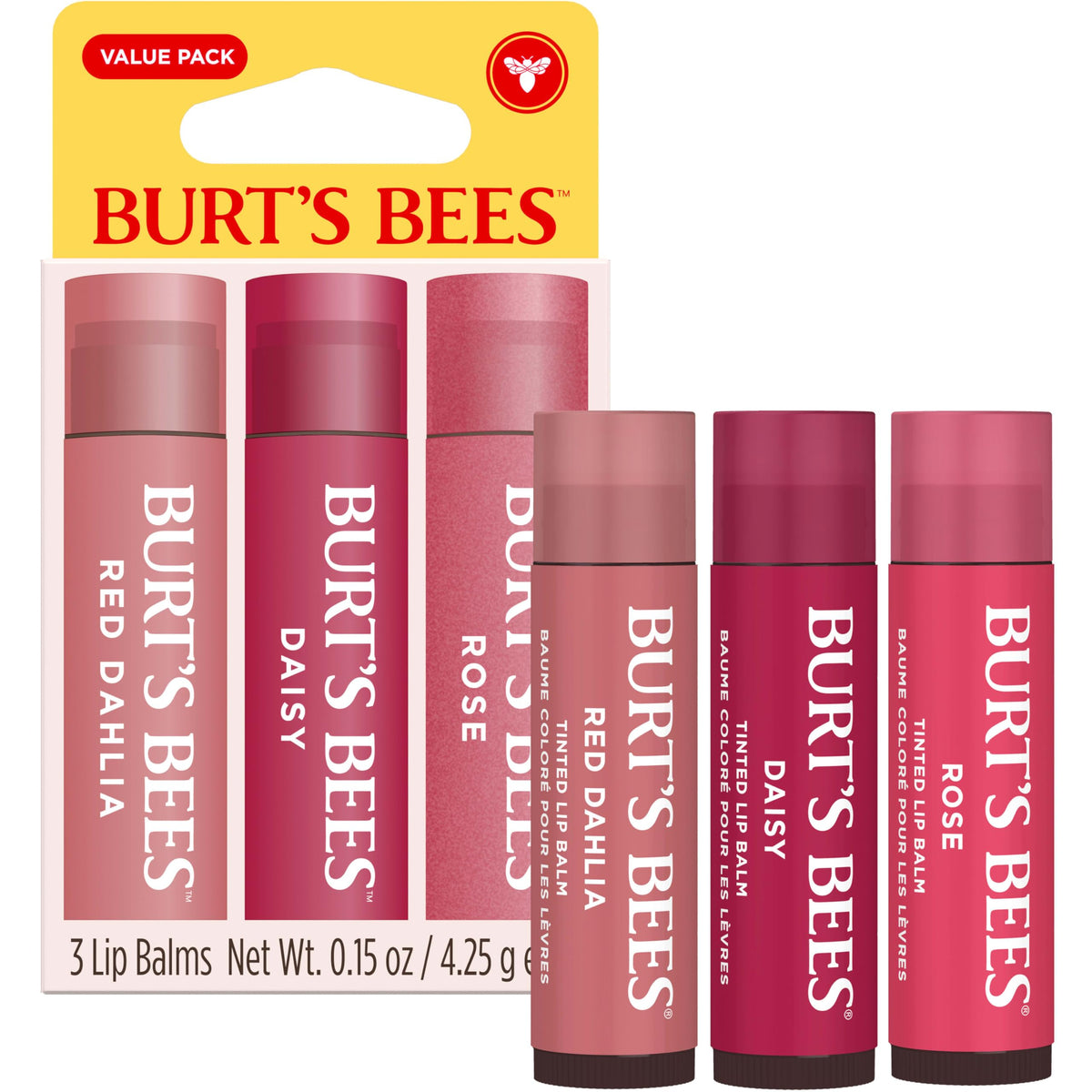 Burt's Bees close-up of balm texture on fingertip demonstrating smooth moisturizing finish