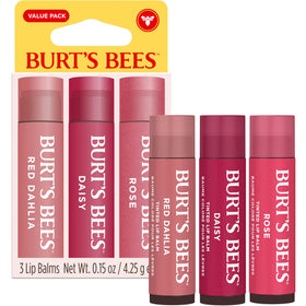 Burt's Bees close-up of balm texture on fingertip demonstrating smooth moisturizing finish