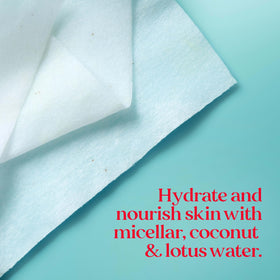 Burt's Bees close-up of the towelette texture highlighting soft plant-based cloth