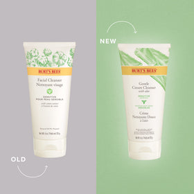 Burt's Bees cream cleanser texture close-up demonstrating milky hydration