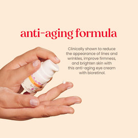 Burt's Bees eye cream open cap close-up highlighting creamy texture and easy dispensing