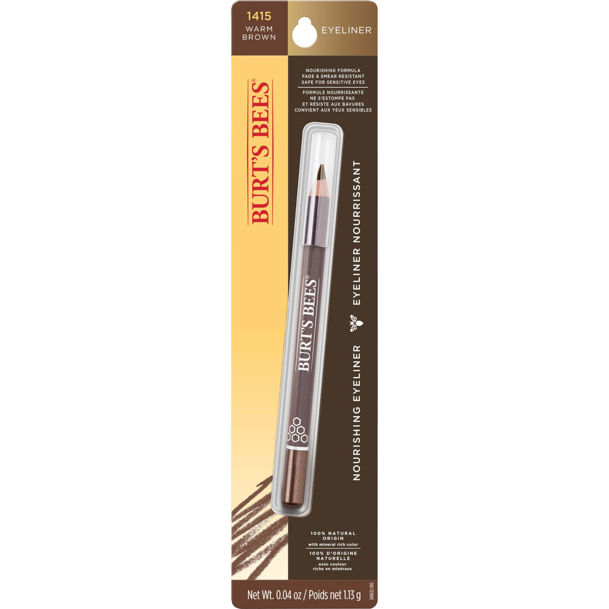 Burt's Bees eyeliner worn in daytime makeup delivering subtle definition and comfort