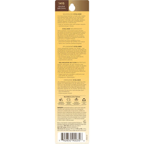 Burt's Bees eyeliner worn in evening makeup offering buildable color and depth