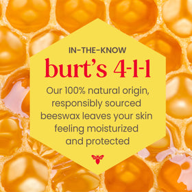 Burt's Bees flatlay of three tubes on vanity showing variety and value pack benefit