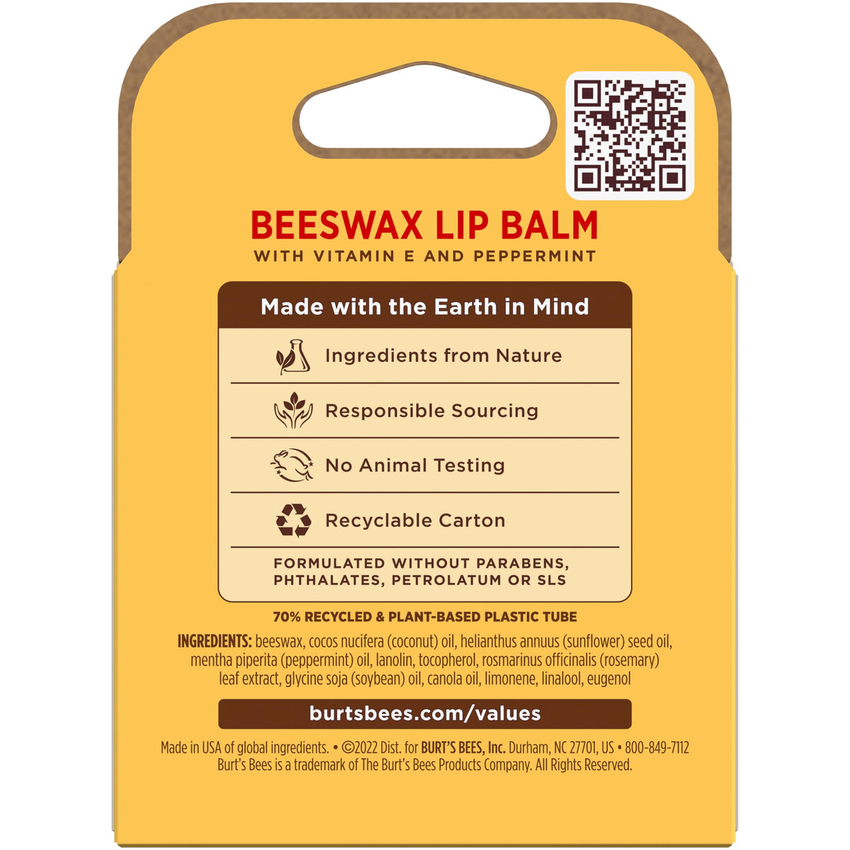 Burt's Bees four-pack group display offering multipack value
