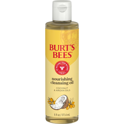 Burt's Bees front packaging 6 fl oz bottle showing natural-origin cleanser benefits