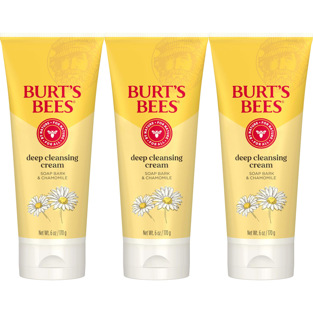 Burt's Bees front packaging showing cleanser and natural benefits