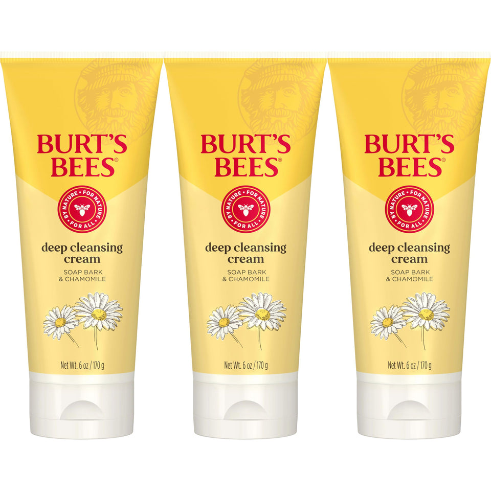 Burt's Bees front packaging showing cleanser and natural benefits
