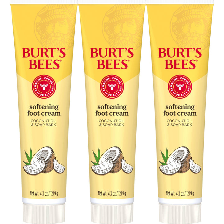Burt's Bees front packaging showing product trio and natural formula benefits