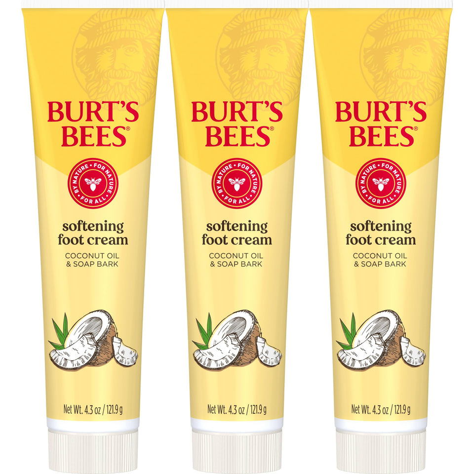 Burt's Bees front packaging showing product trio and natural formula benefits