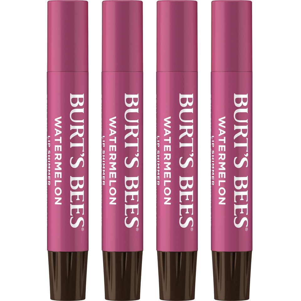 Burt's Bees front packaging showing watermelon 4-pack and gift-ready appeal