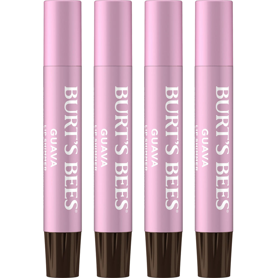 Burt's Bees guava front packaging showing recyclable carton and shimmer benefit