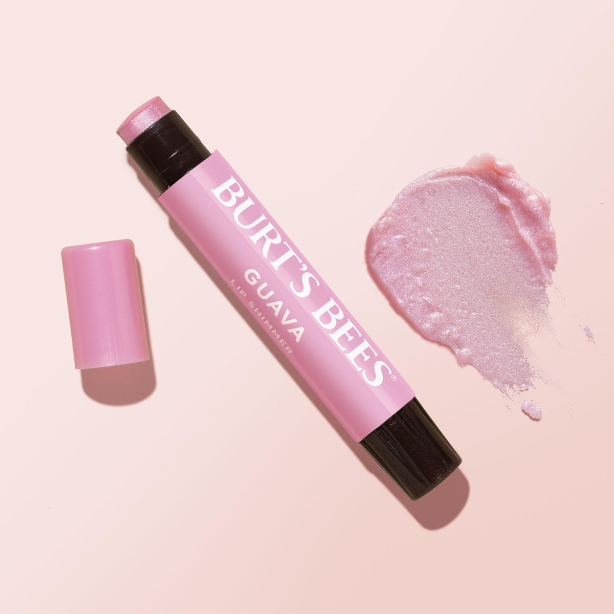 Burt's Bees guava lifestyle purse shot showing handbag-ready daily use benefit