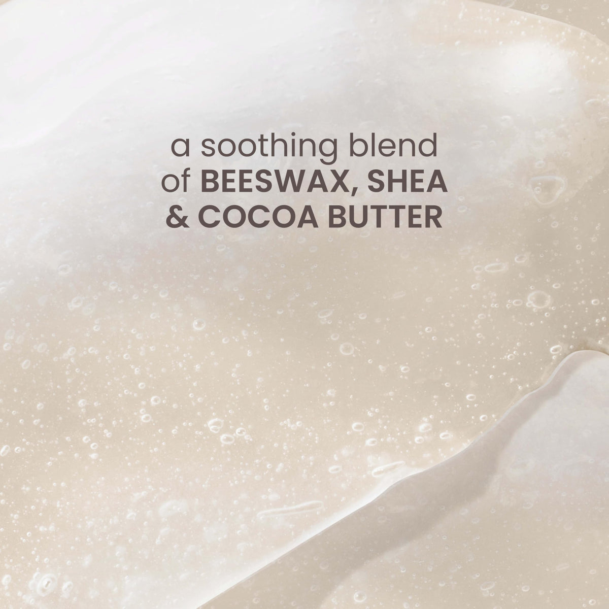 Burt's Bees tube beside honey and vanilla props showing natural scent inspiration benefit