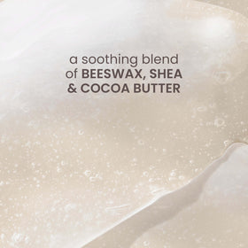 Burt's Bees tube beside honey and vanilla props showing natural scent inspiration benefit