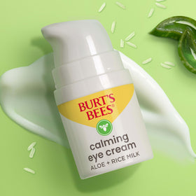 Burt's Bees jar on bathroom shelf lifestyle scene showing daily routine compatibility