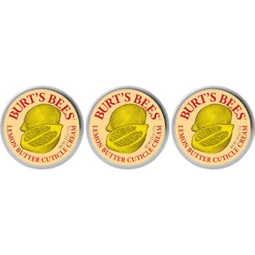 Burt's Bees tin front view showing product and lemon scent benefit