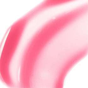 Burt's Bees Pink Sky swatch on lips, sheer pink tint and shine visible