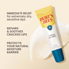 Burt's Bees creamy balm texture close-up showing smooth finish and moisturizing benefit