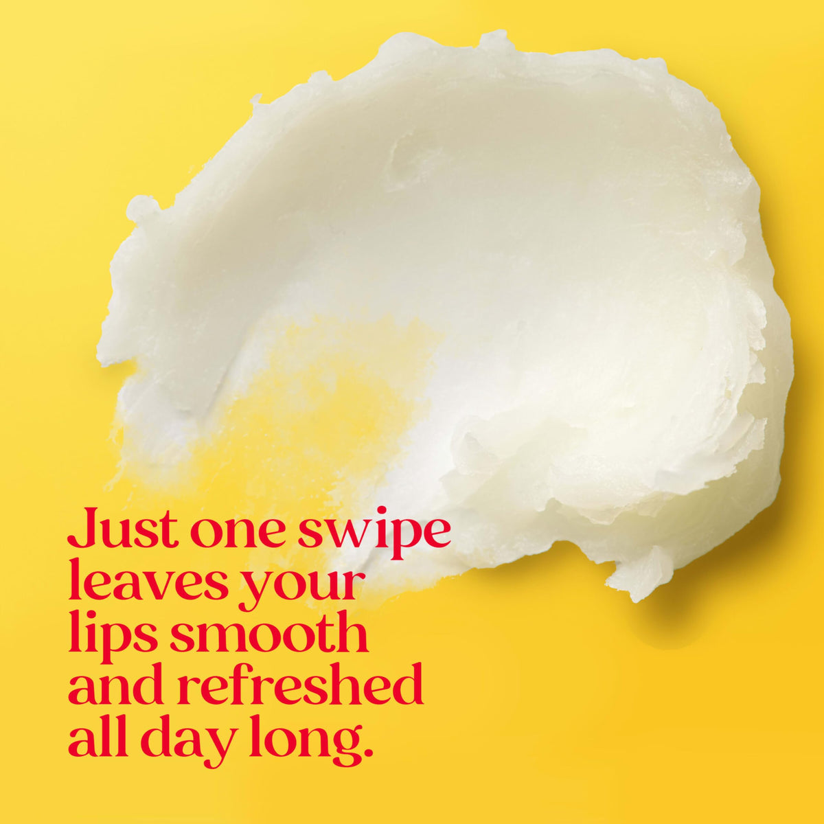 Burt's Bees open cap with balm exposed demonstrating easy on-the-go application