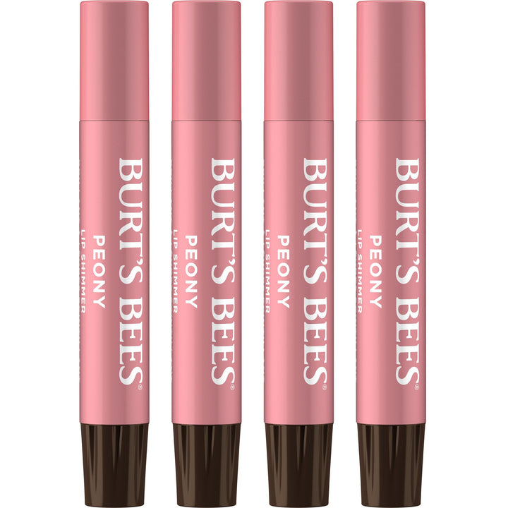 Burt's Bees front packaging showing Peony shimmer tint and four sticks, great gift