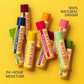 Burt's Bees lip balm inside a purse ready for daily use