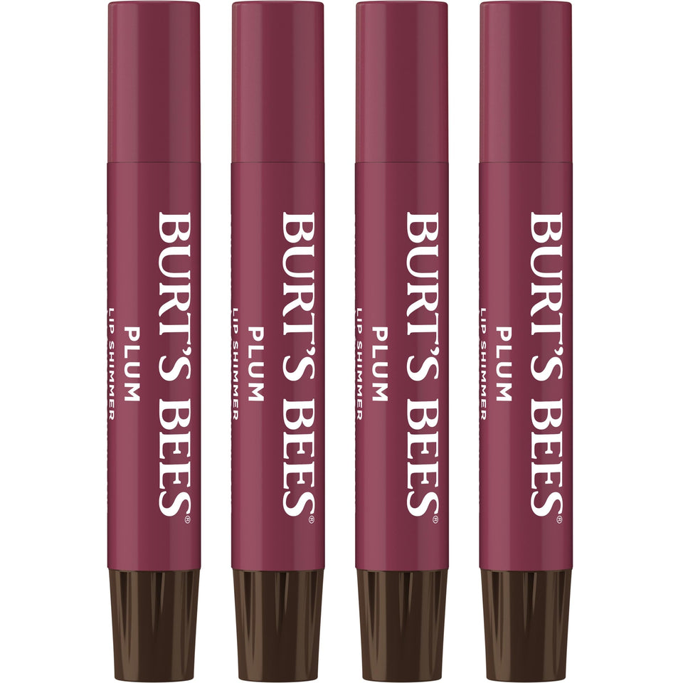 Burt's Bees plum front packaging showing recyclable carton and shade