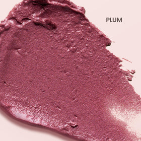 Burt's Bees lips before and after applying plum tint for visible color