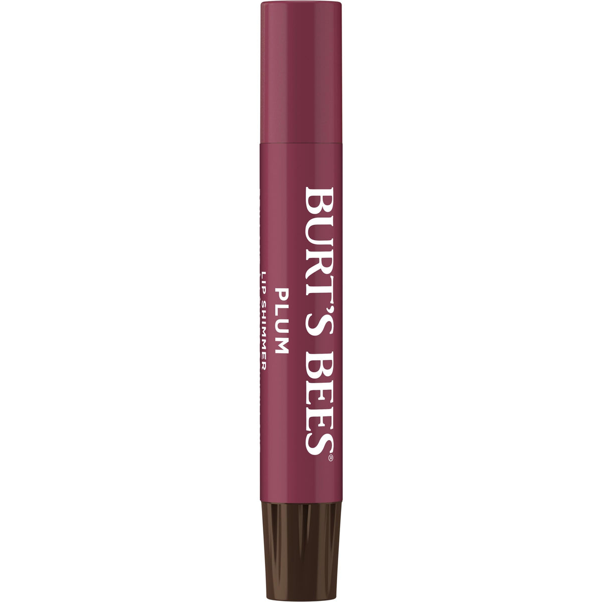 Burt's Bees close-up of twist-up stick tip highlighting smooth bullet