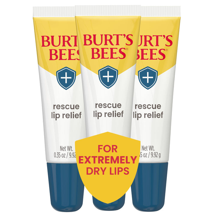 Burt's Bees front tube view showing clean packaging and easy squeeze application benefit