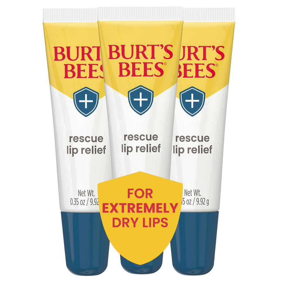 Burt's Bees front tube view showing clean packaging and easy squeeze application benefit