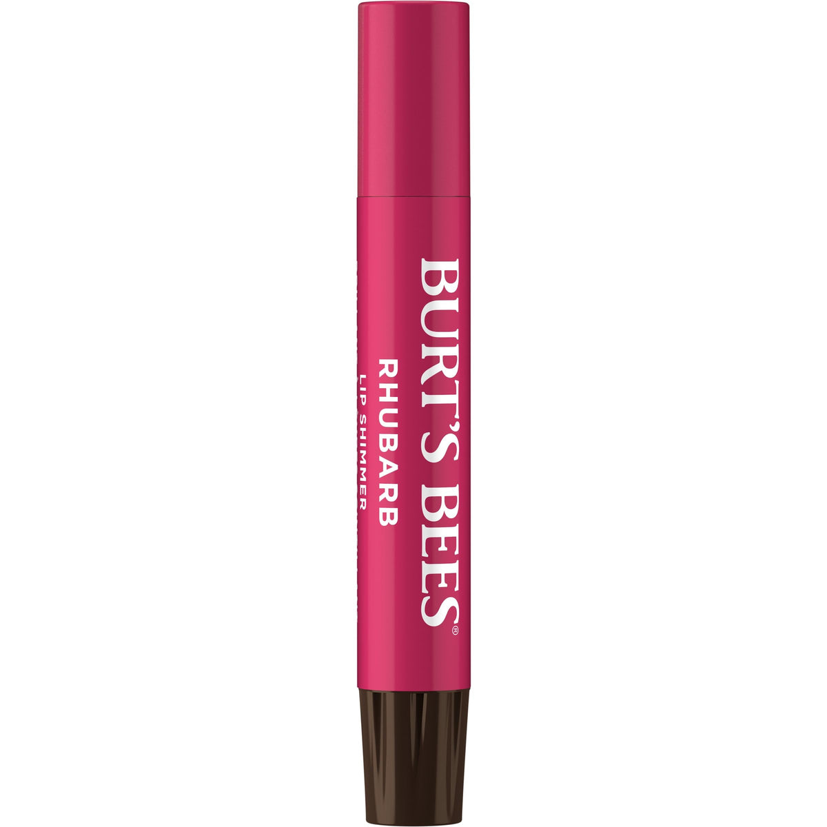 Burt's Bees open stick showing creamy texture and easy glide moisturizing benefits