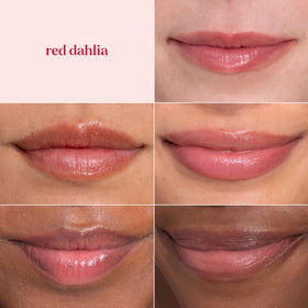 Burt's Bees Rose tube open showing warm rosy tint for everyday wear