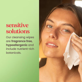 Burt's Bees wipe in hand showing compact size and easy portability