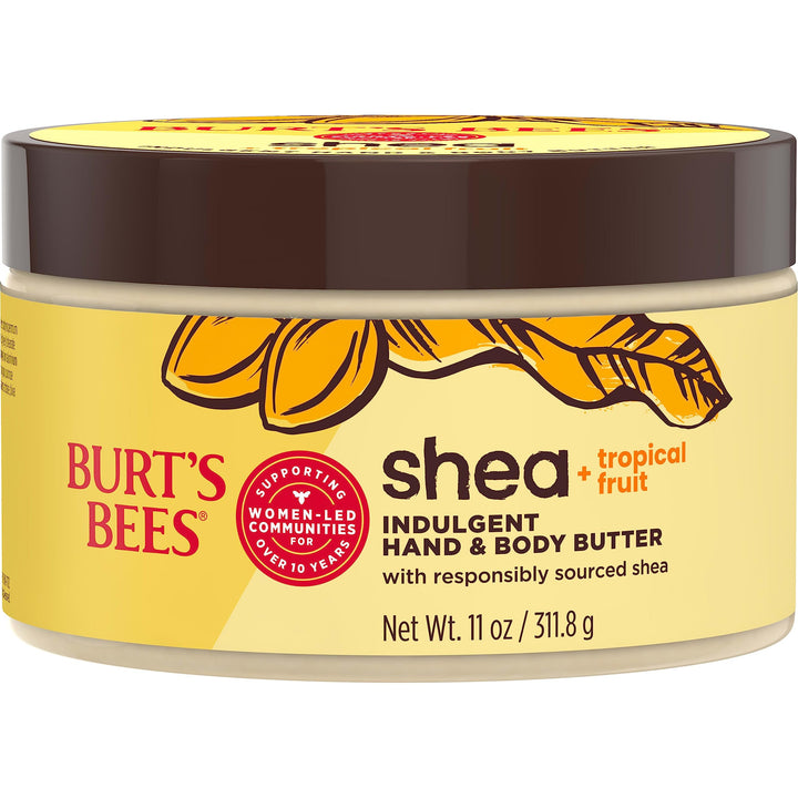 Burt's Bees tub front view showing clean packaging and moisturizing benefit