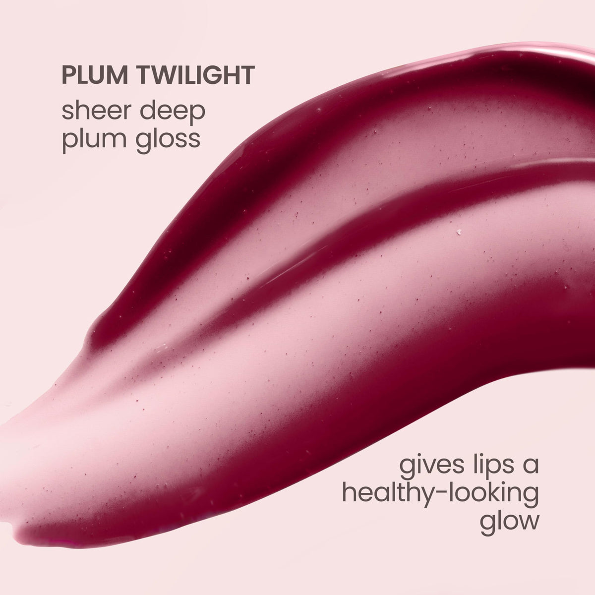 Burt's Bees glossy finish under light showing high-shine effect