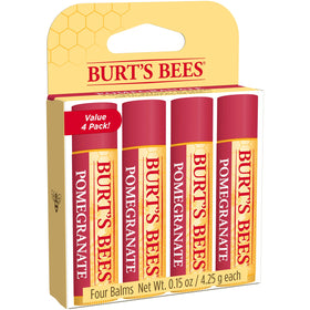 Burt's Bees beside a coin demonstrating compact size for travel