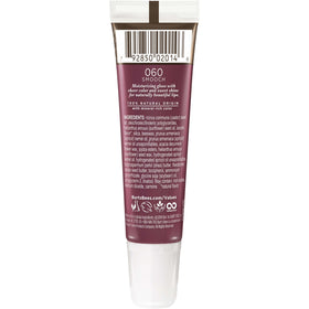 Burt's Bees lifestyle smiling model wearing Smooch showing hydrated, polished lips