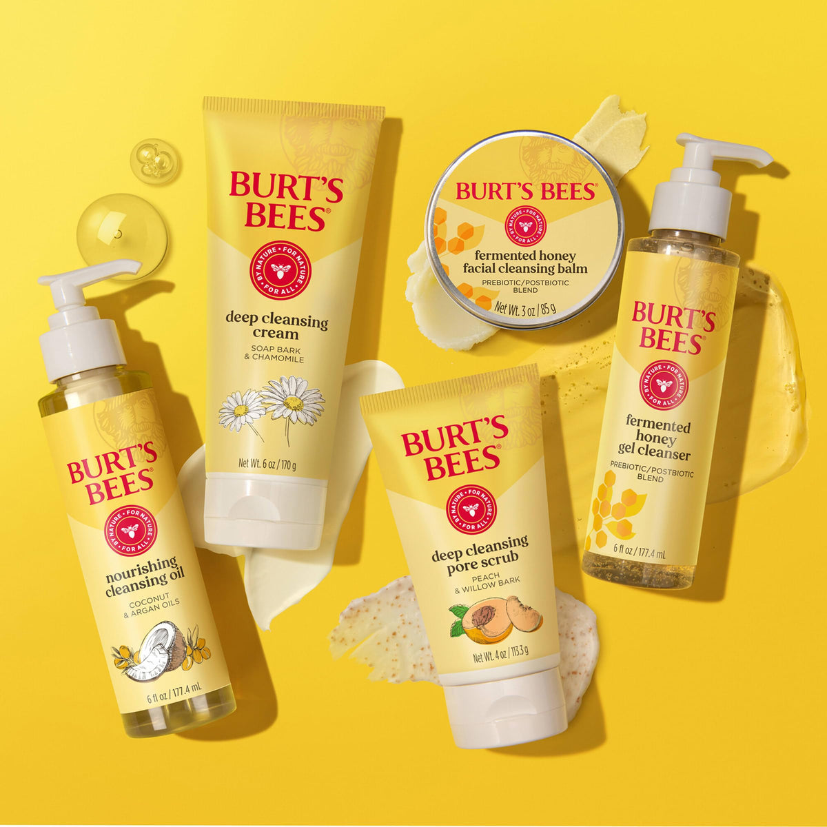 Burt's Bees before and after skin showing improved smoothness benefit