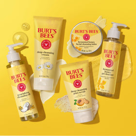 Burt's Bees before and after skin showing improved smoothness benefit