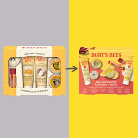 Burt's Bees softening foot cream tube detail highlighting coconut oil soothing benefits