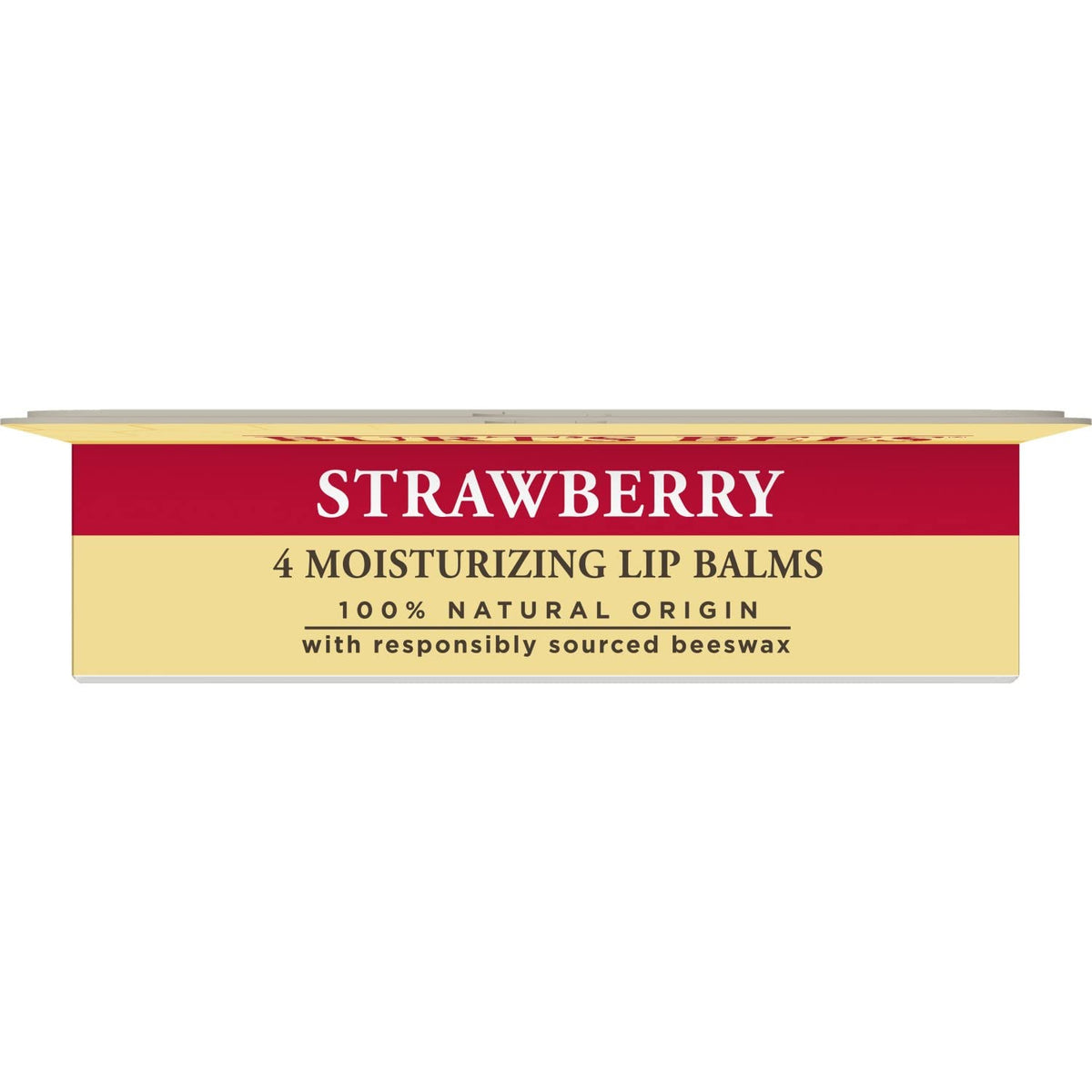Hand applying Burt's Bees lip balm demonstrating easy, precise application