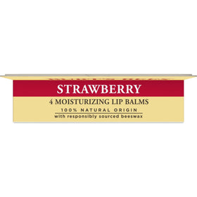 Hand applying Burt's Bees lip balm demonstrating easy, precise application